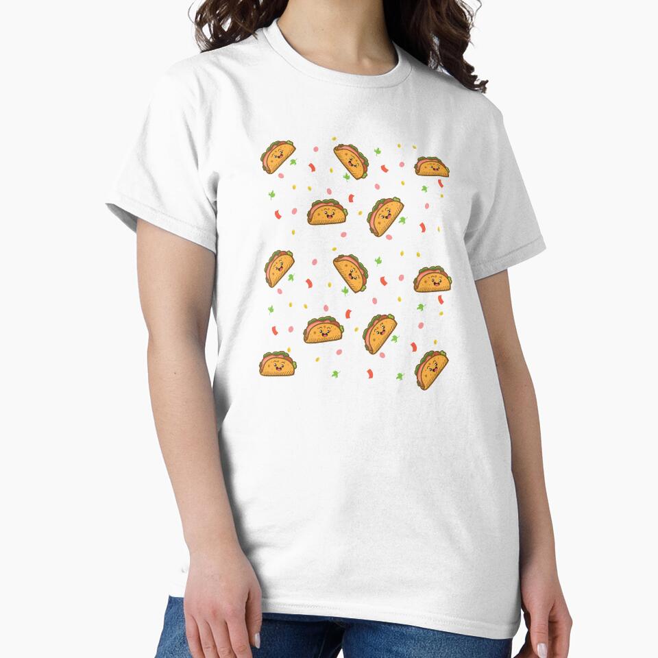 Raining Cute Tacos For Life Taco Tuesday Birthday Gift by haselshirt Unisex , , , Long Sleeve Tee