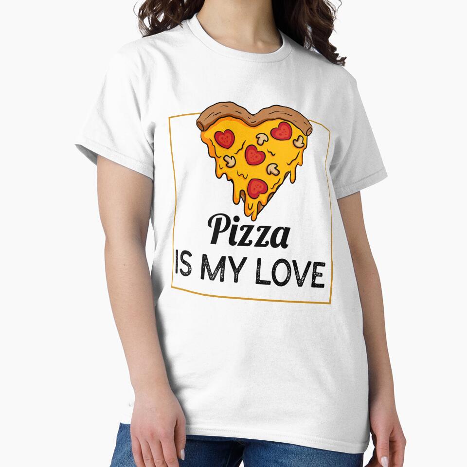 Pizza Is My Love by RheaRealm Unisex , , , Long Sleeve Tee