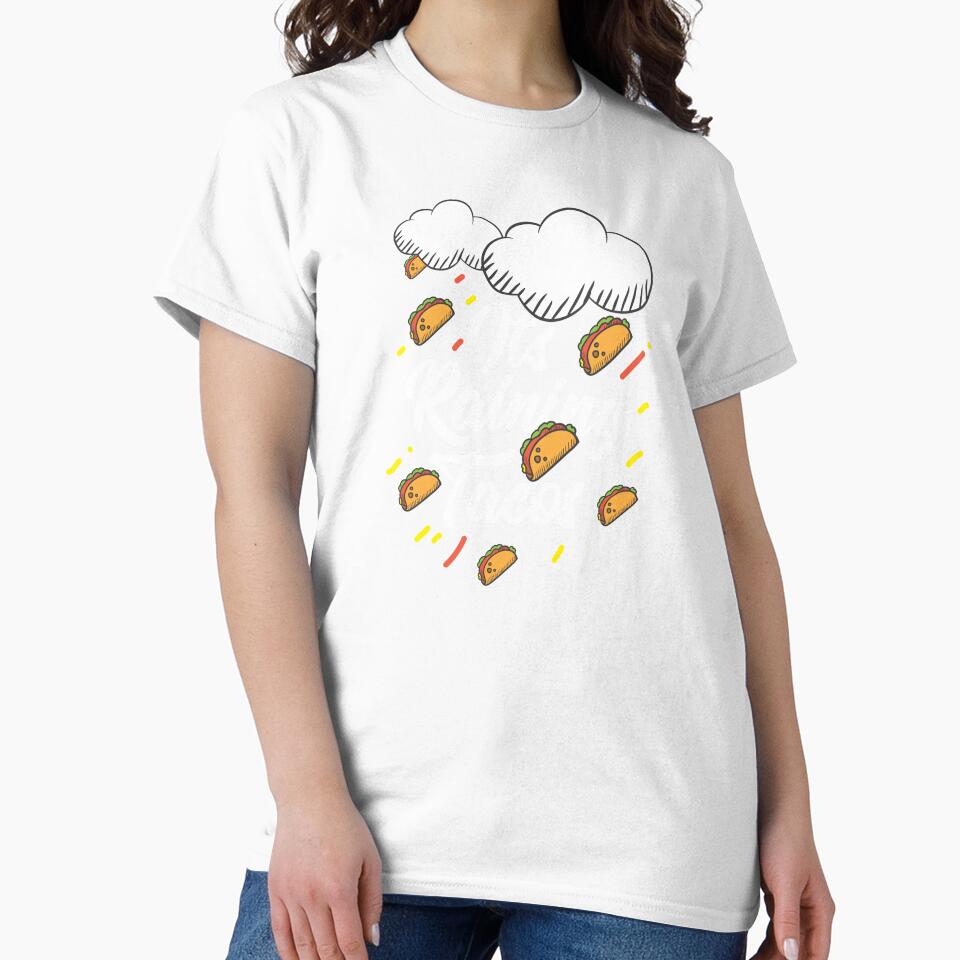 Love Tacos Its Raining Tacos Birthday Gift Idea by haselshirt Unisex , , , Long Sleeve Tee