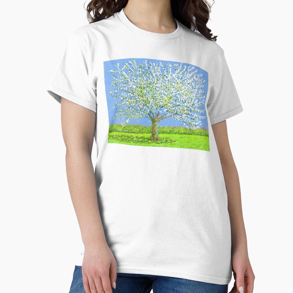 David Hockney Art - Beautiful tree by DorisFinkbeiner Unisex , , , Long Sleeve Tee