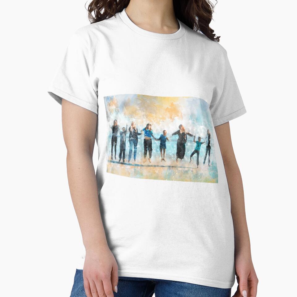 Custom Portrait by Nora Gad Unisex , , , Long Sleeve Tee