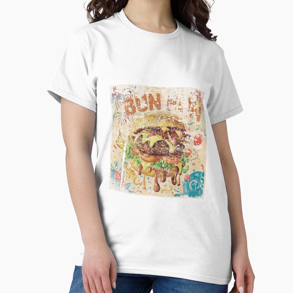vintage style special burger day art with dirty effects by BKSARYLIFE Unisex , , , Long Sleeve Tee