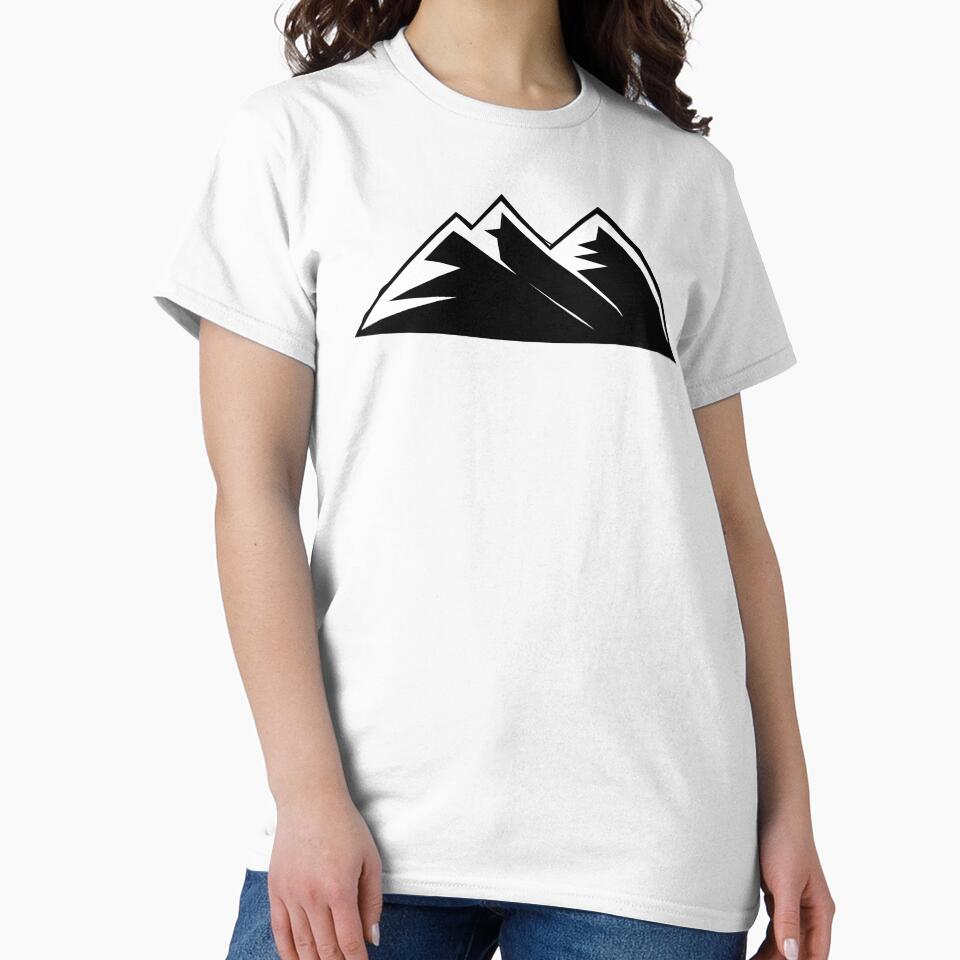 Simple Mountain by The Love Quill Unisex , , , Long Sleeve Tee