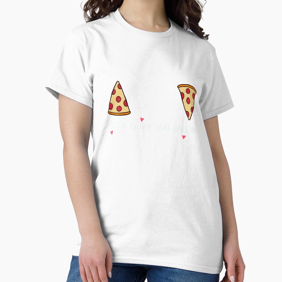 Pizza is my valentine by taby2you Unisex , , , Long Sleeve Tee