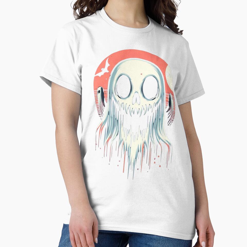 Phantom Paws, Halloween by DesignMyNovelty Unisex , , , Long Sleeve Tee