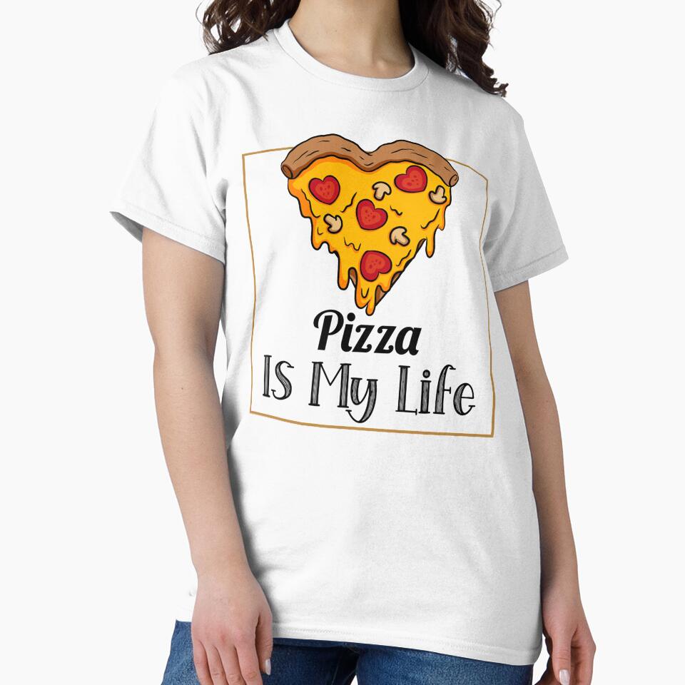 Pizza Is My Life by RheaRealm Unisex , , , Long Sleeve Tee