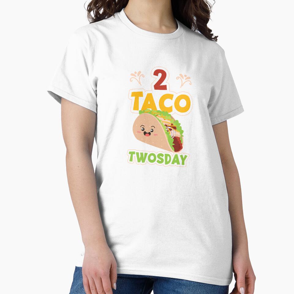 Tacos 2 Taco Twosday Cute Birthday Gift by haselshirt Unisex , , , Long Sleeve Tee