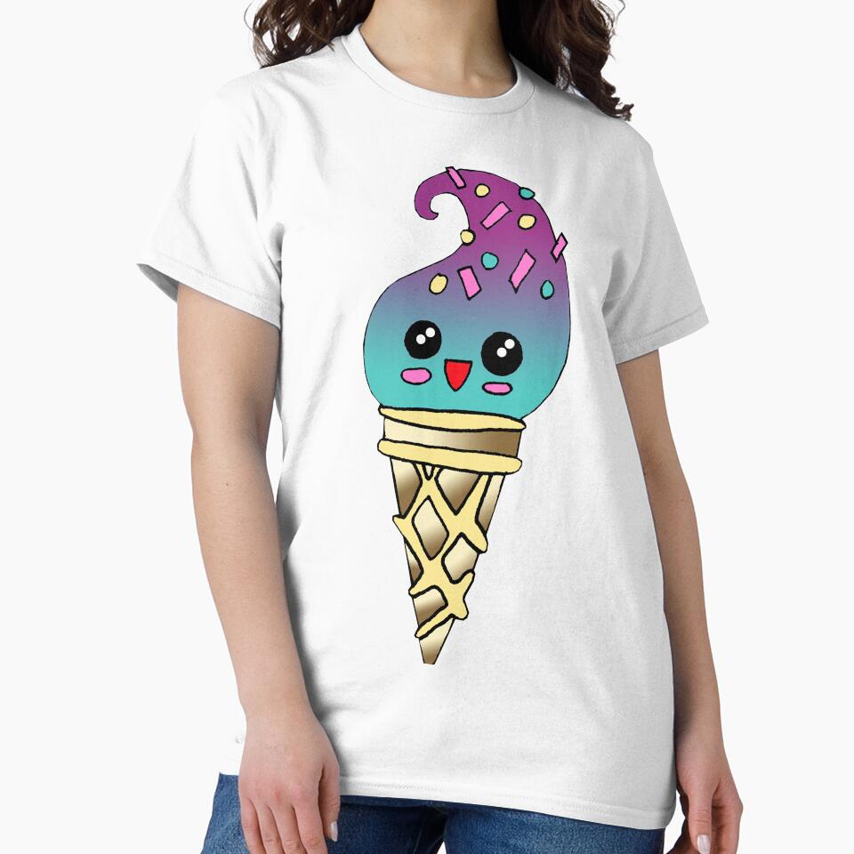 Cotton Candy Ice Cream by missmann Unisex , , , Long Sleeve Tee