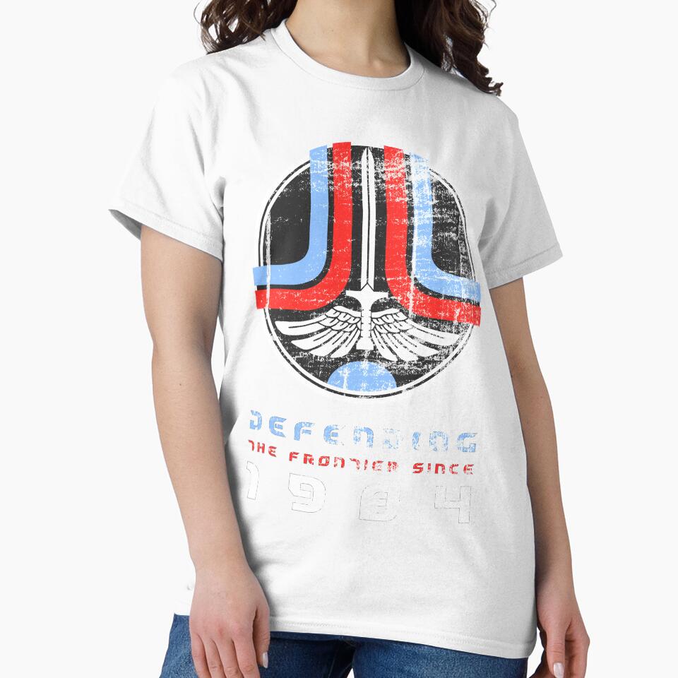 Defending the Frontier (the original worn look) by Retro 4 U Unisex , , , Long Sleeve Tee
