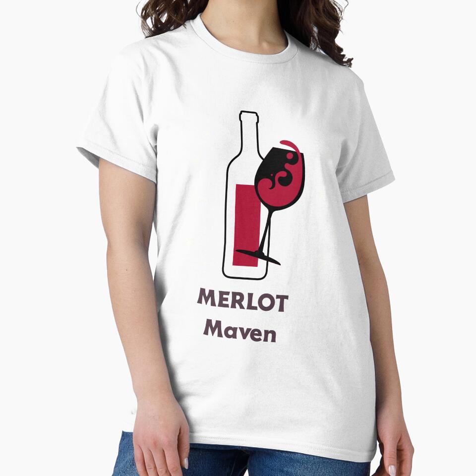 Merlot Maven by S Diaz Unisex , , , Long Sleeve Tee