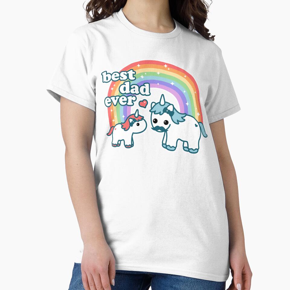 Best Unicorn Dad by sugarhai Unisex , , , Long Sleeve Tee