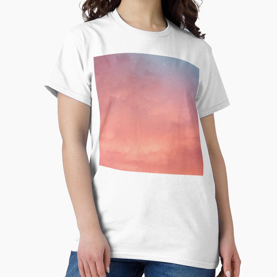 Dreamy Pink Sky by newburyboutique Unisex , , , Long Sleeve Tee