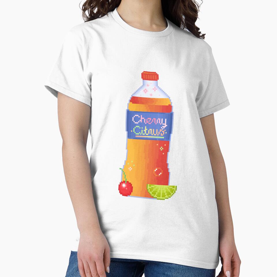 pixel cherry citrus drink by autumnalmanac Unisex , , , Long Sleeve Tee