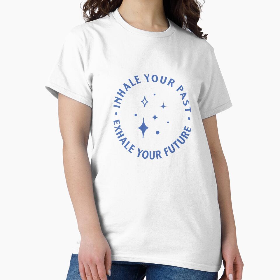 Inhale your past, exhale your future | unmotivated funny negative quote by Magic Mango Unisex , , , Long Sleeve Tee