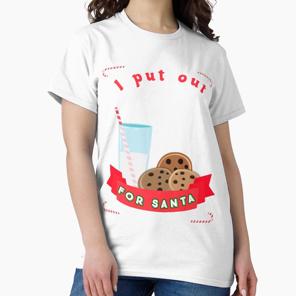 I Put Out Milk For Santa Christmas Holidays Novelty Shirt by Bendthetrend Unisex , , , Long Sleeve Tee