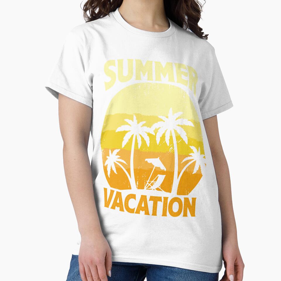 Summer Vacation by Yassine Ardi Unisex , , , Long Sleeve Tee
