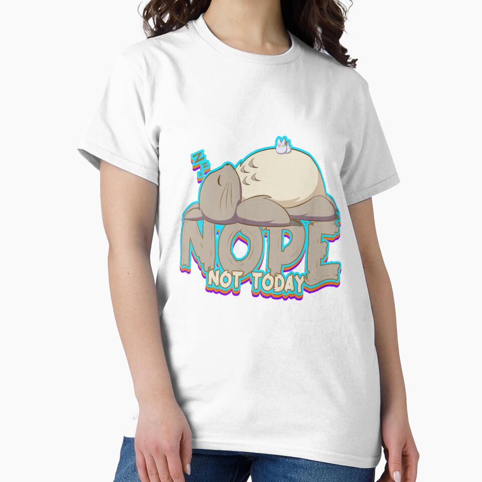 Nope Not today - lazy rabbit - funny animal by Etr-Design Unisex , , , Long Sleeve Tee