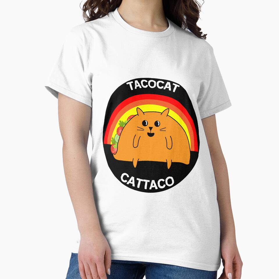 Tacocat Spelled Backward Is Tacocat - Love Cat And Taco Essential - Aprons by happygiftideas