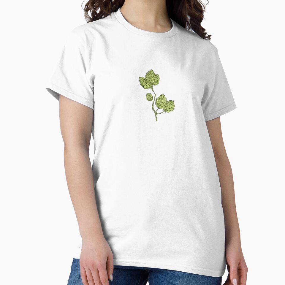 Sprig of Hops by Strange Petal Studio Unisex , , , Long Sleeve Tee