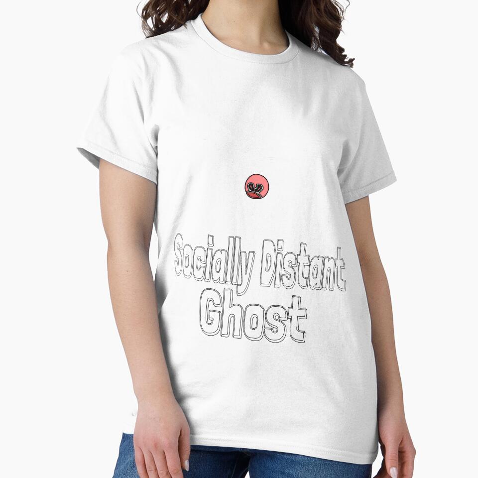 Socially Distant Ghost by KansydMerch Unisex , , , Long Sleeve Tee