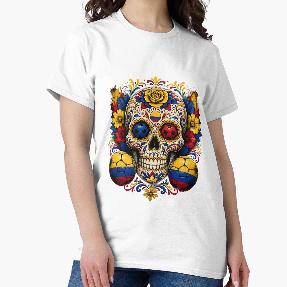 Colombia Soccer Skull by ShadowLabStudio