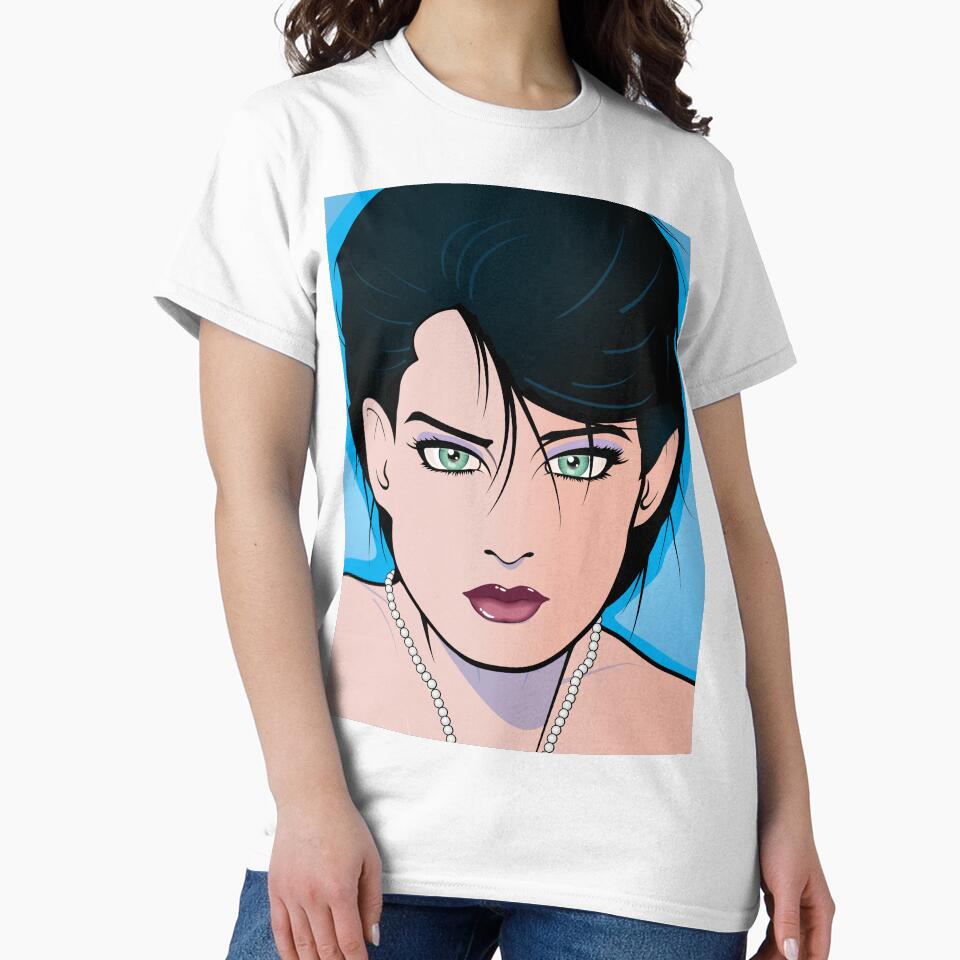 Pop Art Beautiful Woman Angie Pop Art Girl by Frank Schuster Unisex , , , Long Sleeve Tee