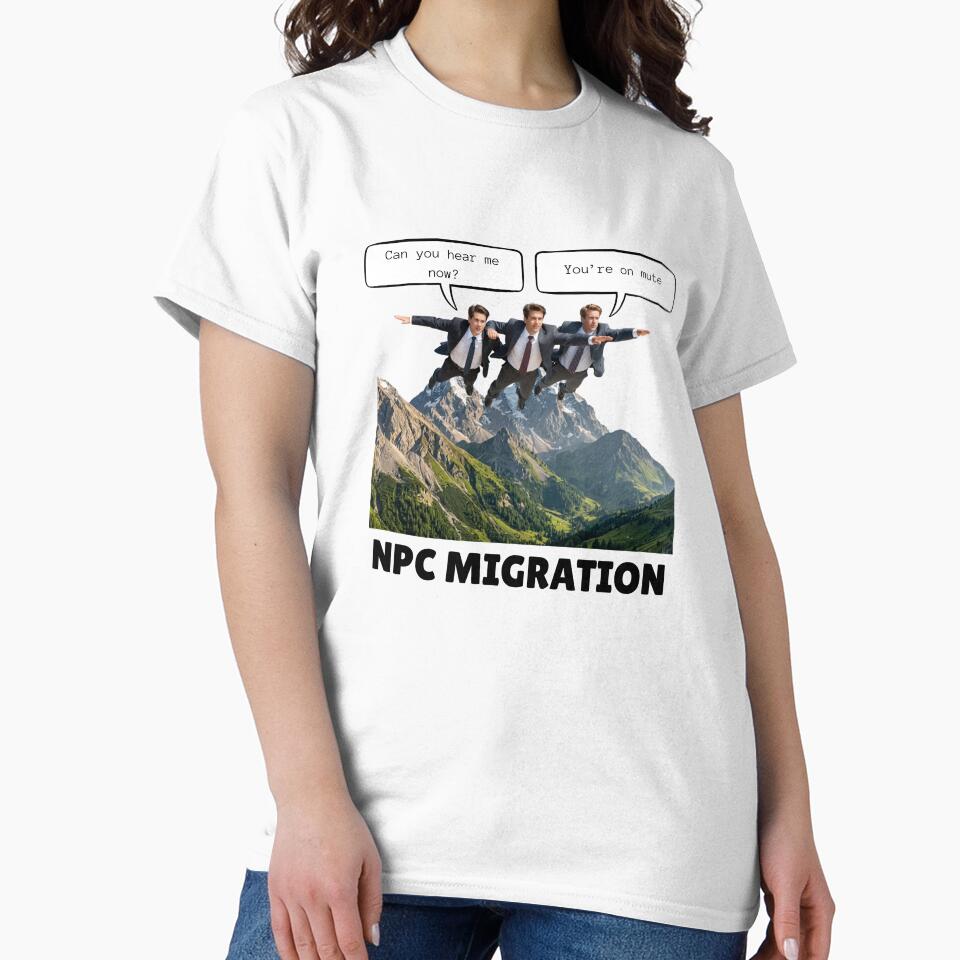 NPC Migration by Quantum4K Unisex , , , Long Sleeve Tee