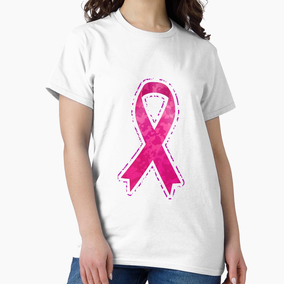 Pink Breast Cancer Awareness Ribbon by AllStarMerch Unisex , , , Long Sleeve Tee