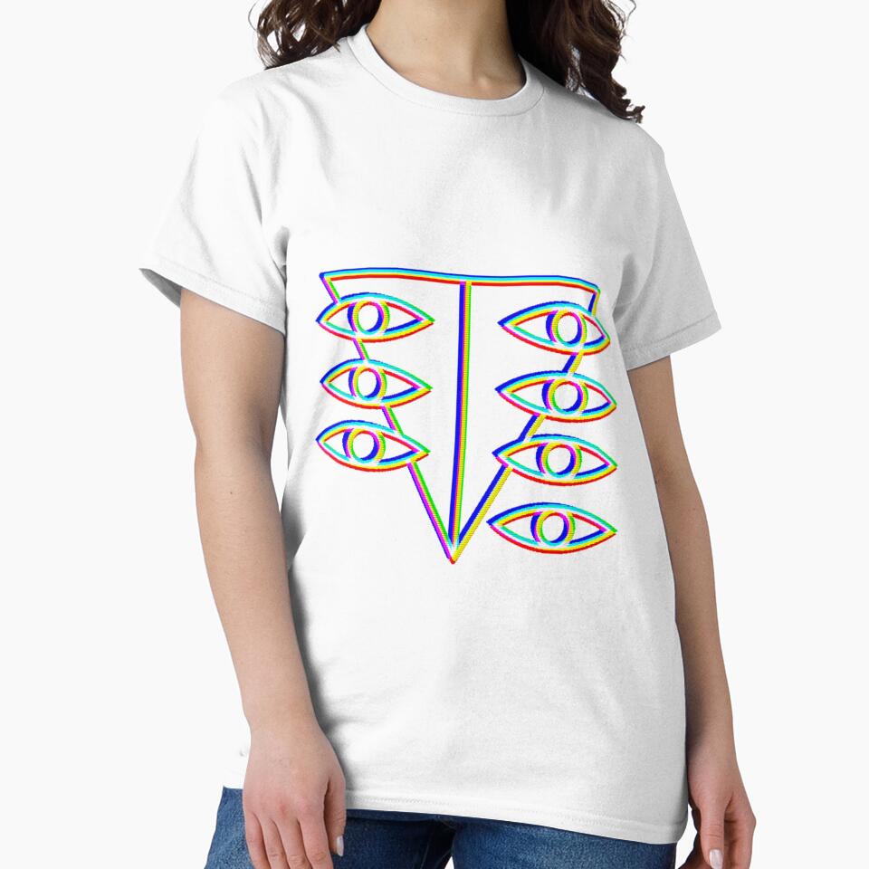 Neon Genesis Evangelion Seele logo glitch effect by dumbvaporwave Unisex , , , Long Sleeve Tee