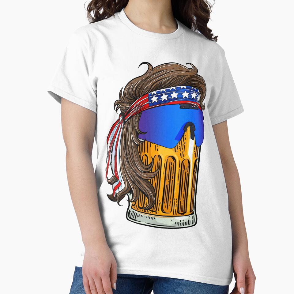 Mullet Beer Art 2VT by WaveOcean123 Unisex , , , Long Sleeve Tee