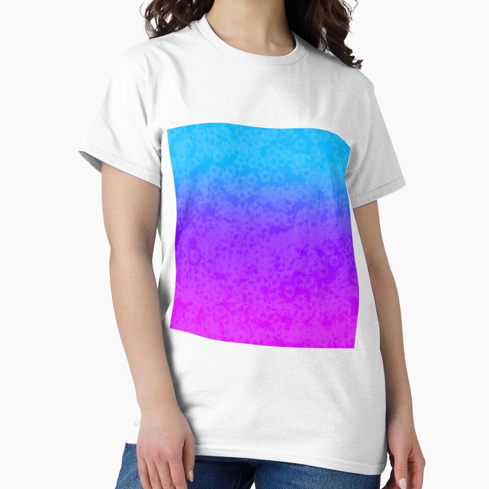 Blue/Pink Gradient (Textured) by misimichu Unisex , , , Long Sleeve Tee