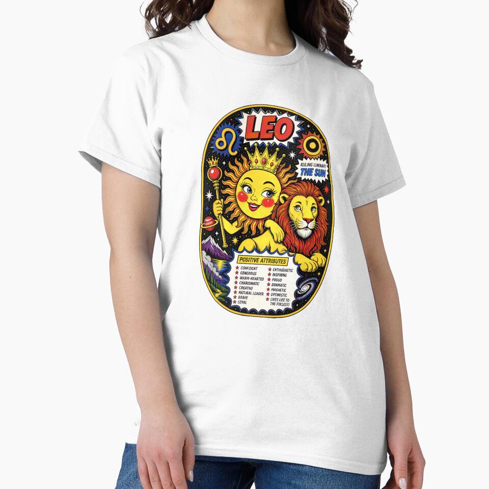 Pop Art of the Cosmos - Leo by Cosmocharis Unisex , , , Long Sleeve Tee