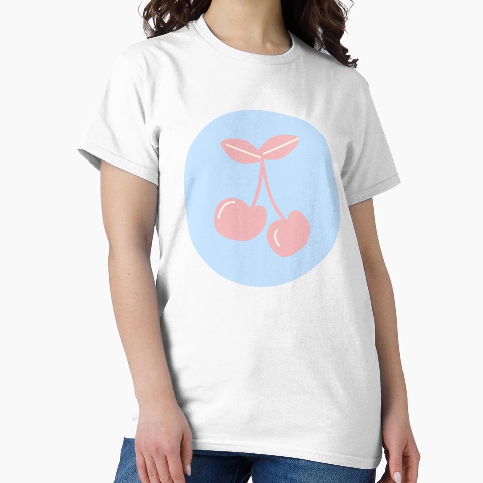 Pink Cherries by Studio Sonder Unisex , , , Long Sleeve Tee
