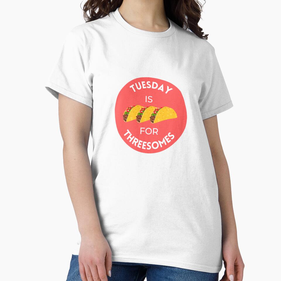 Tuesday is for Threesomes - Taco Tuesday by dome5150 Unisex , , , Long Sleeve Tee