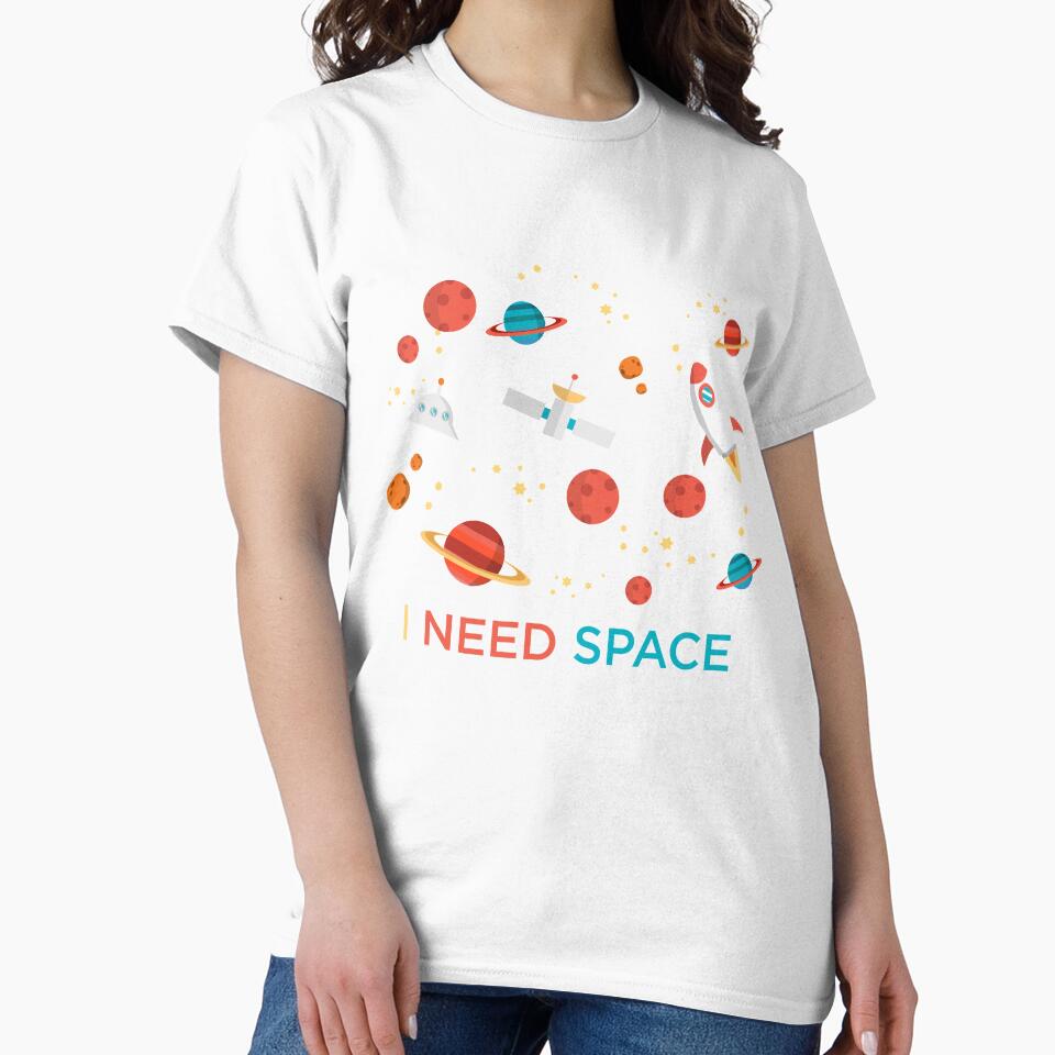I Need Space Science Astronomy Funny Novelty by Bendthetrend Unisex , , , Long Sleeve Tee