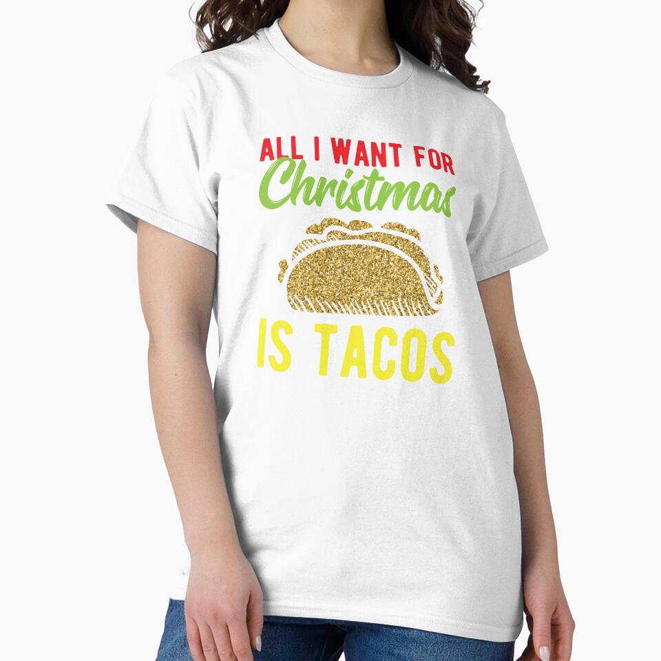 Santa Taco Lover Christmas Xmas Holiday Gift by haselshirt Unisex , , , Long Sleeve Tee