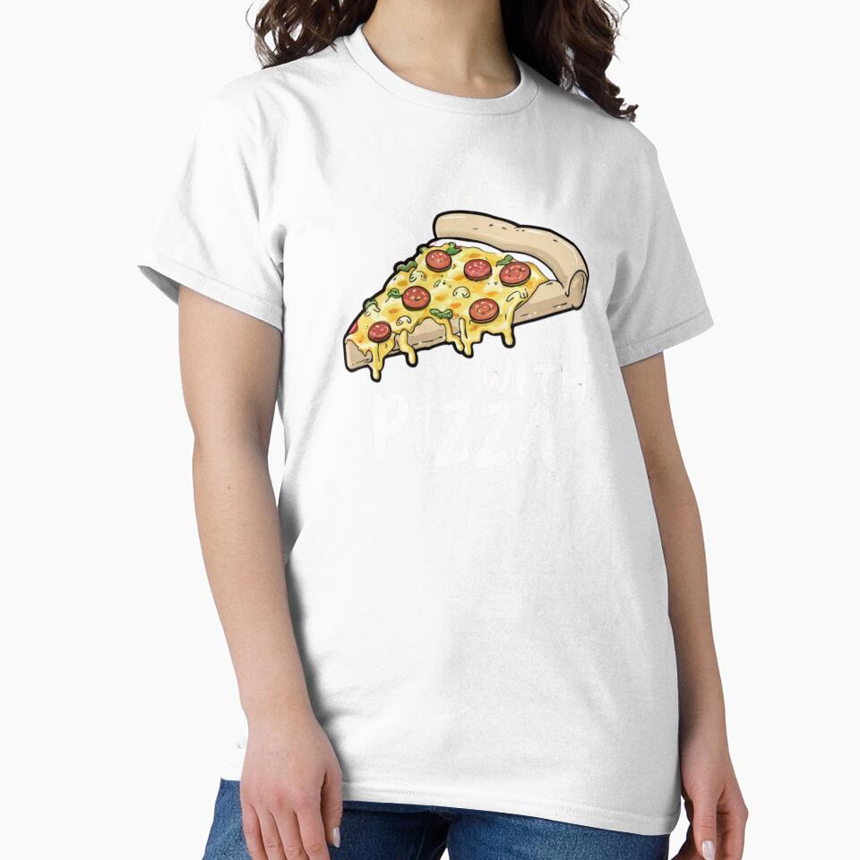 In a Relationship with Pizza by Jeniwe Unisex , , , Long Sleeve Tee
