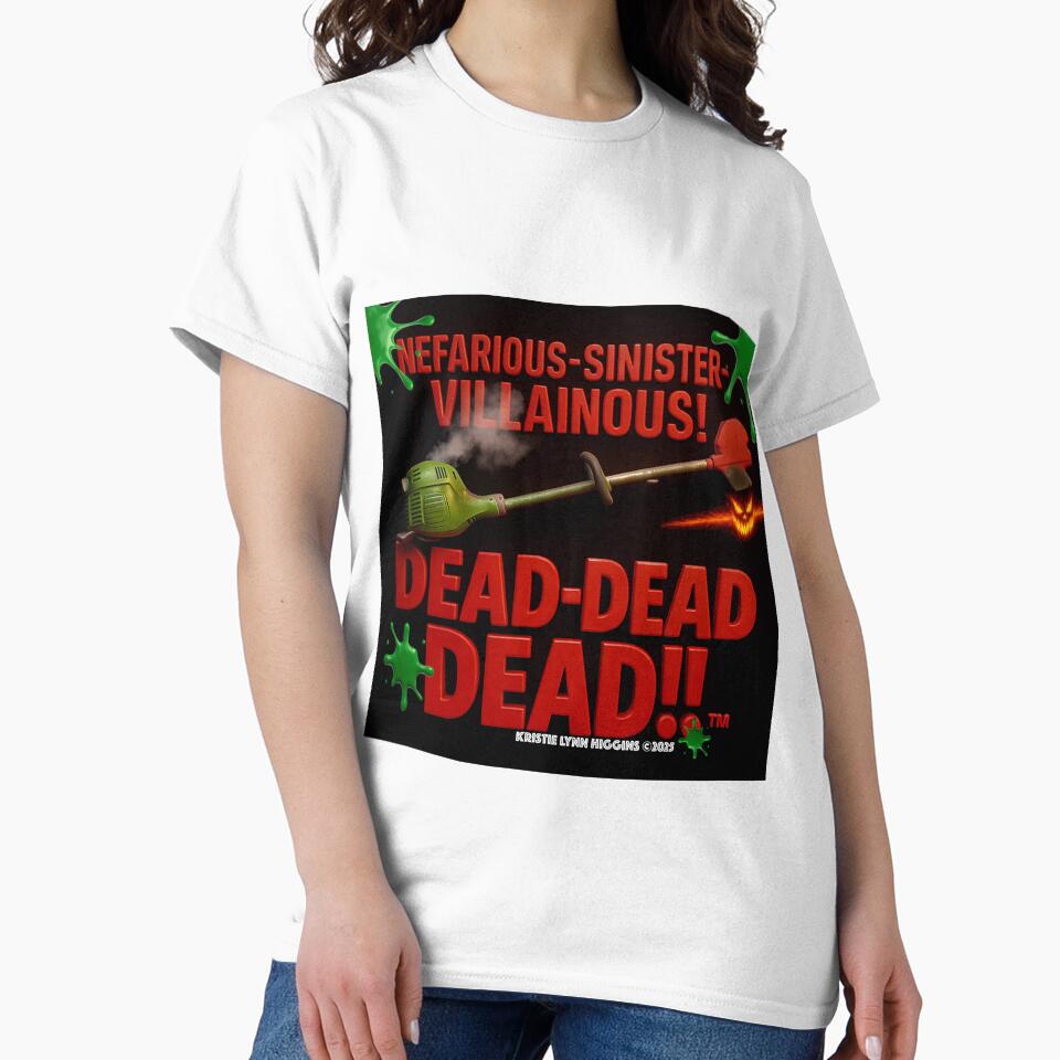 Nefarious-Sinister-Villainous! Dead-Dead-Dead!!™ logo by Author-Creator Unisex , , , Long Sleeve Tee