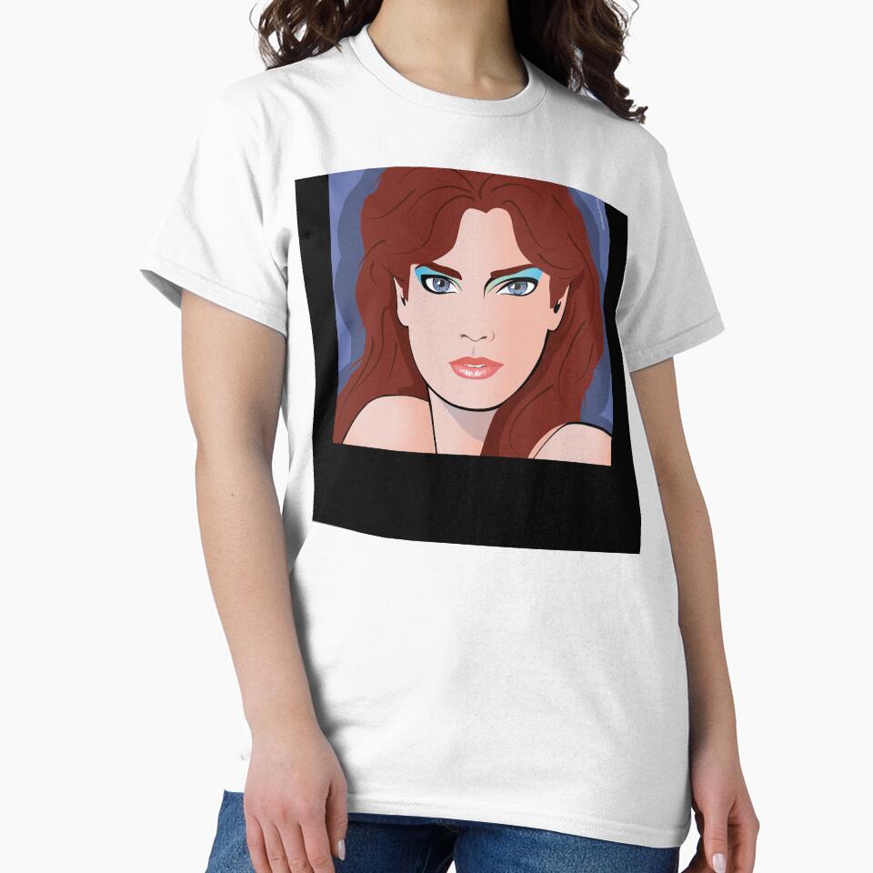 Beautiful Pop Art Girl Woman Susie by Frank Schuster Unisex , , , Long Sleeve Tee