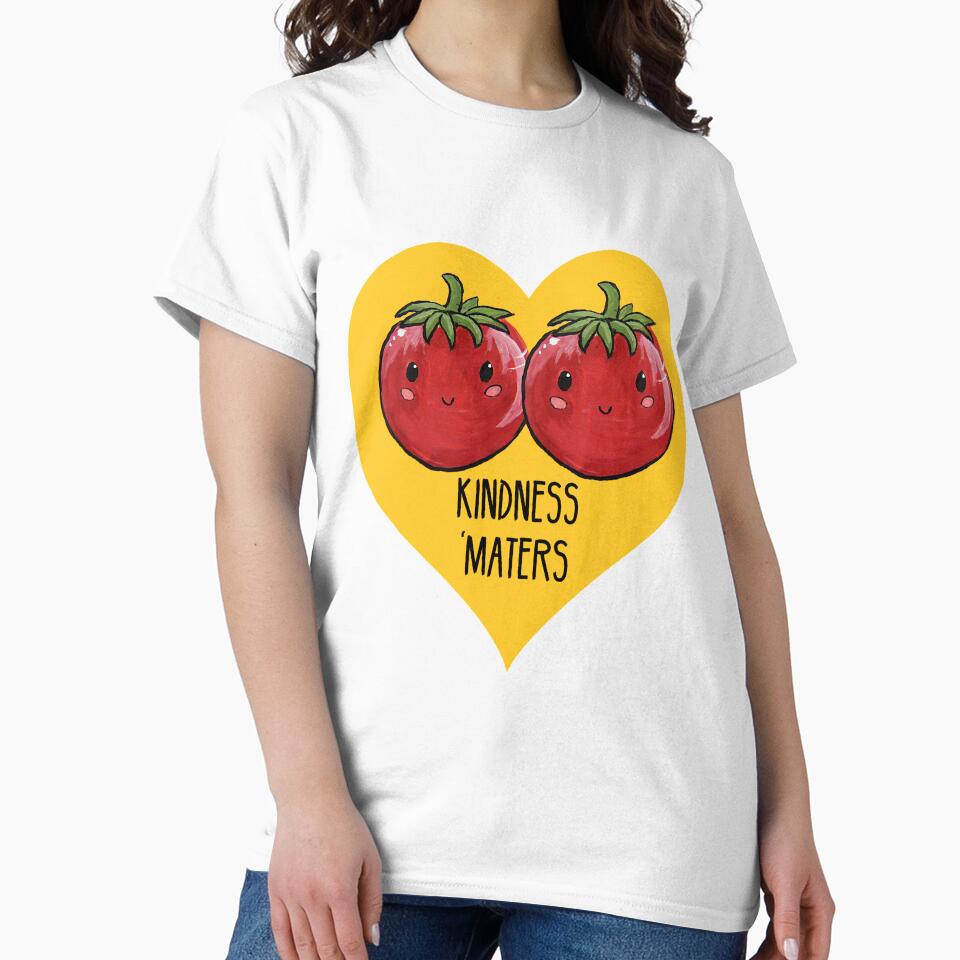 Kindness 'Maters - Tomato Food Pun by artsbycheri Unisex , , , Long Sleeve Tee