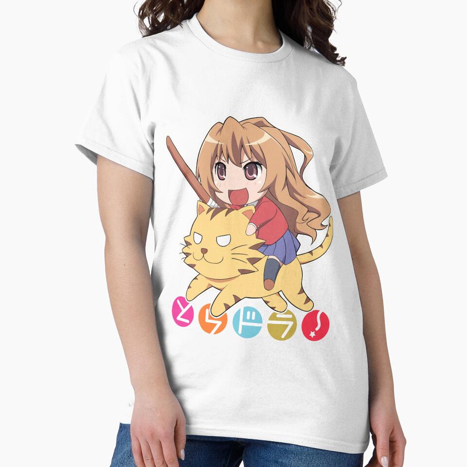 Taiga Aisaka Chibi Riding Tiger – Toradora! Cute Anime Design by 32BlackRoses