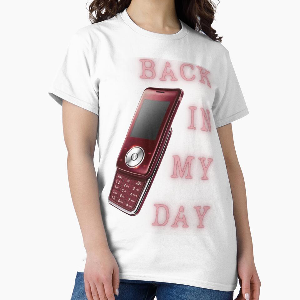 Back In My Day Chocolate Cell Phone Millennial Dad Shirt by Felix Toth Unisex , , , Long Sleeve Tee