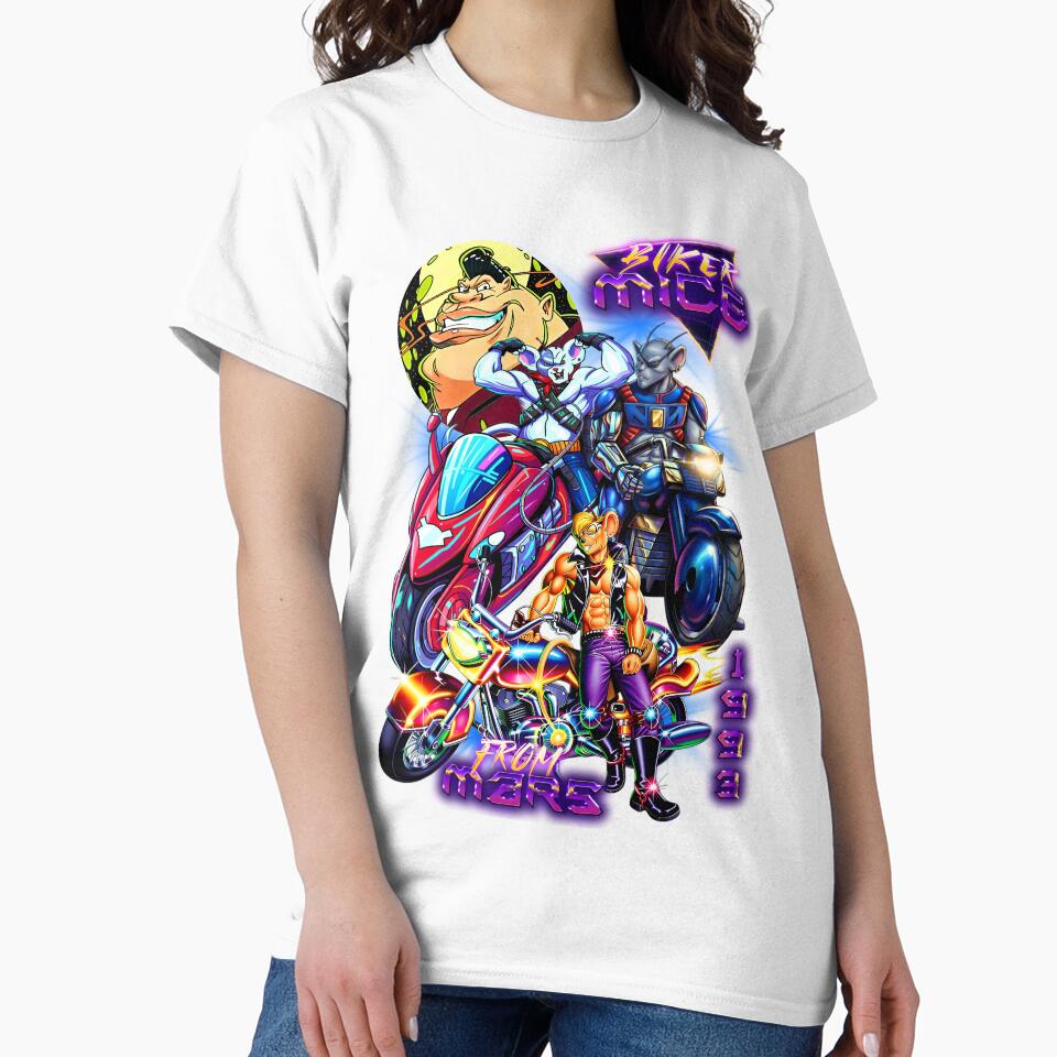 Biker Mice from Mars - Neon Retro Design by TheDarkVestiary Unisex , , , Long Sleeve Tee