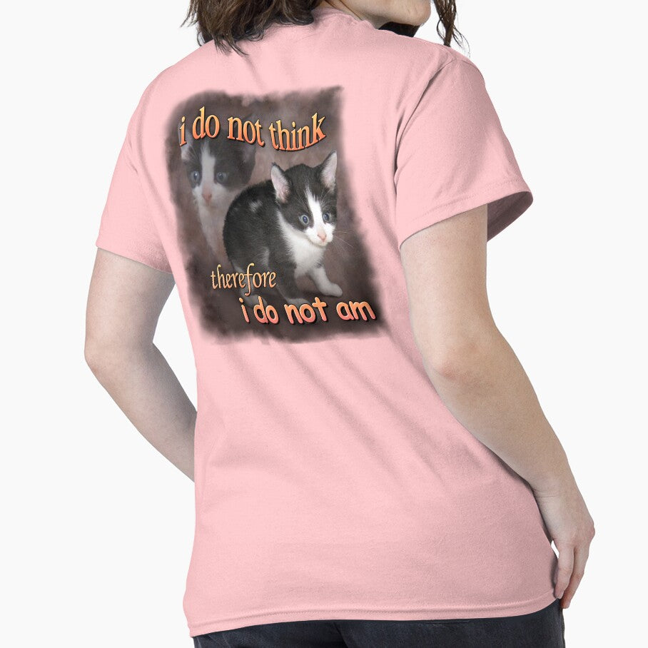 I do not think therefore I do not am - cat meme portrait by snazzyseagull