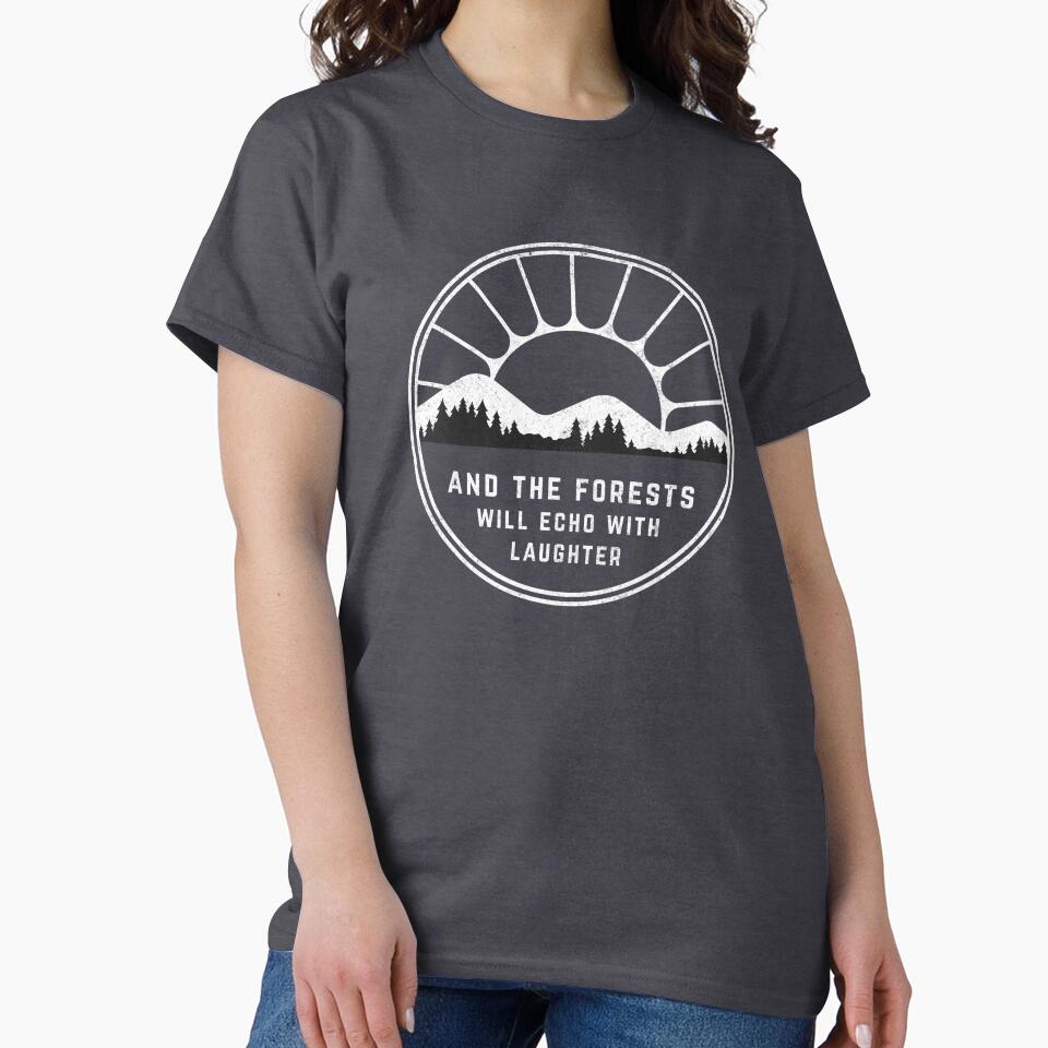 And the forests will echo with laughter - Stairway to Heaven vintage by Primotees Unisex , , , Long Sleeve Tee