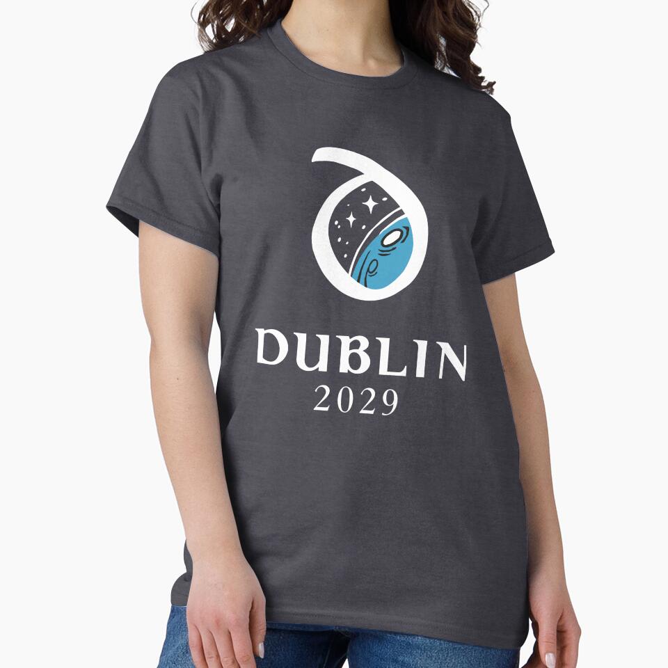 Dublin2029 bid logo - big (white) by Dublin2029 Unisex , , , Long Sleeve Tee