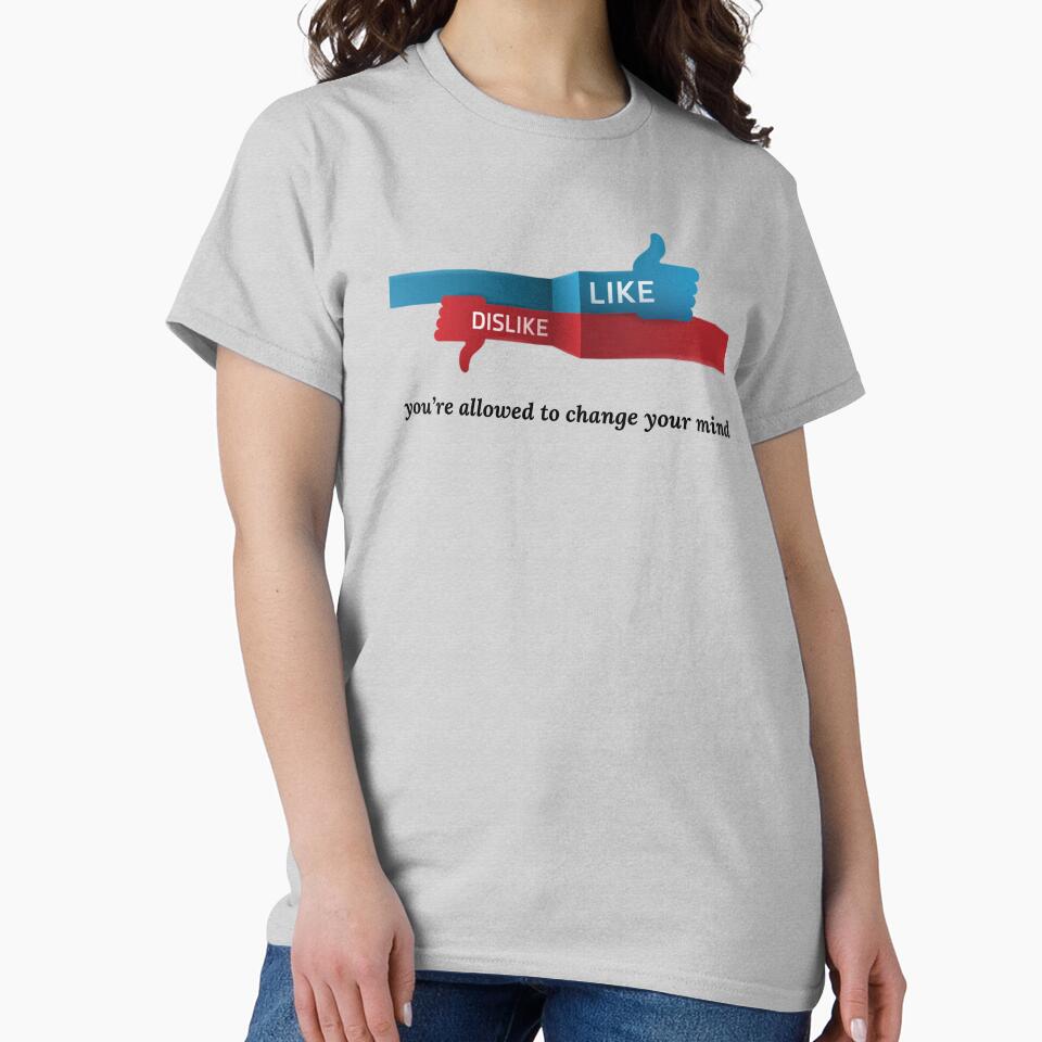 “Like? Dislike? Relax: Opinions Expire Daily” funny text design by TR_fairydesigns Unisex , , , Long Sleeve Tee