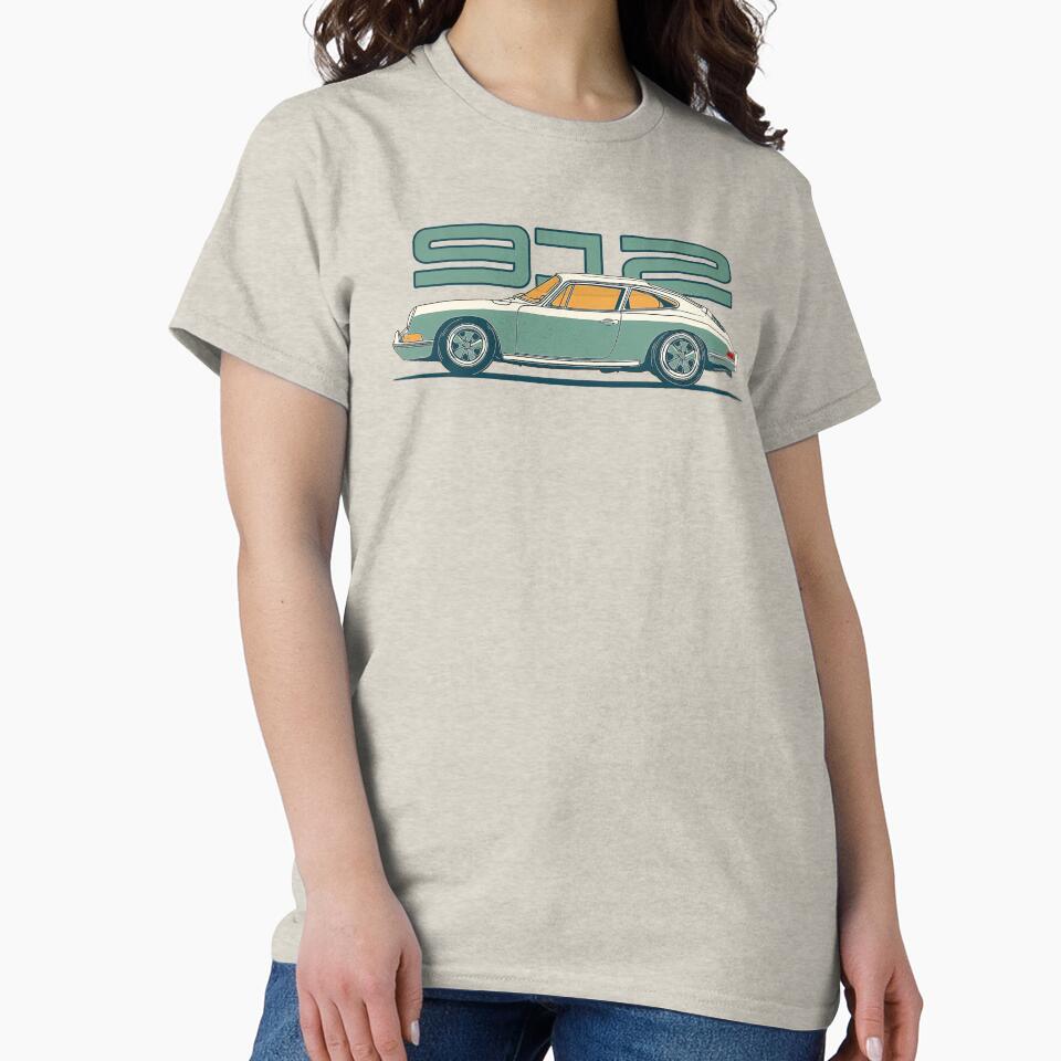 Vintage 1075 Porsche 912 964 Illustration by blackdogshop