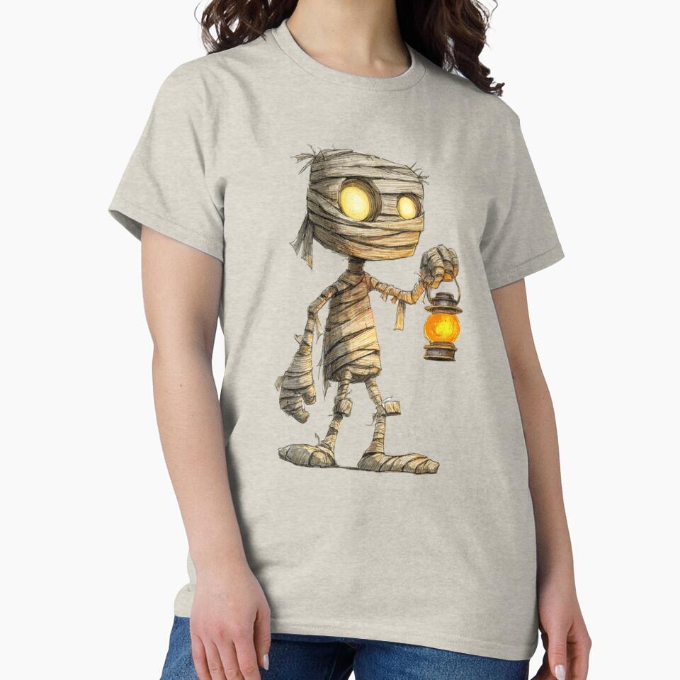 midnight mummies cartoon art by stikrusak Unisex , , , Long Sleeve Tee