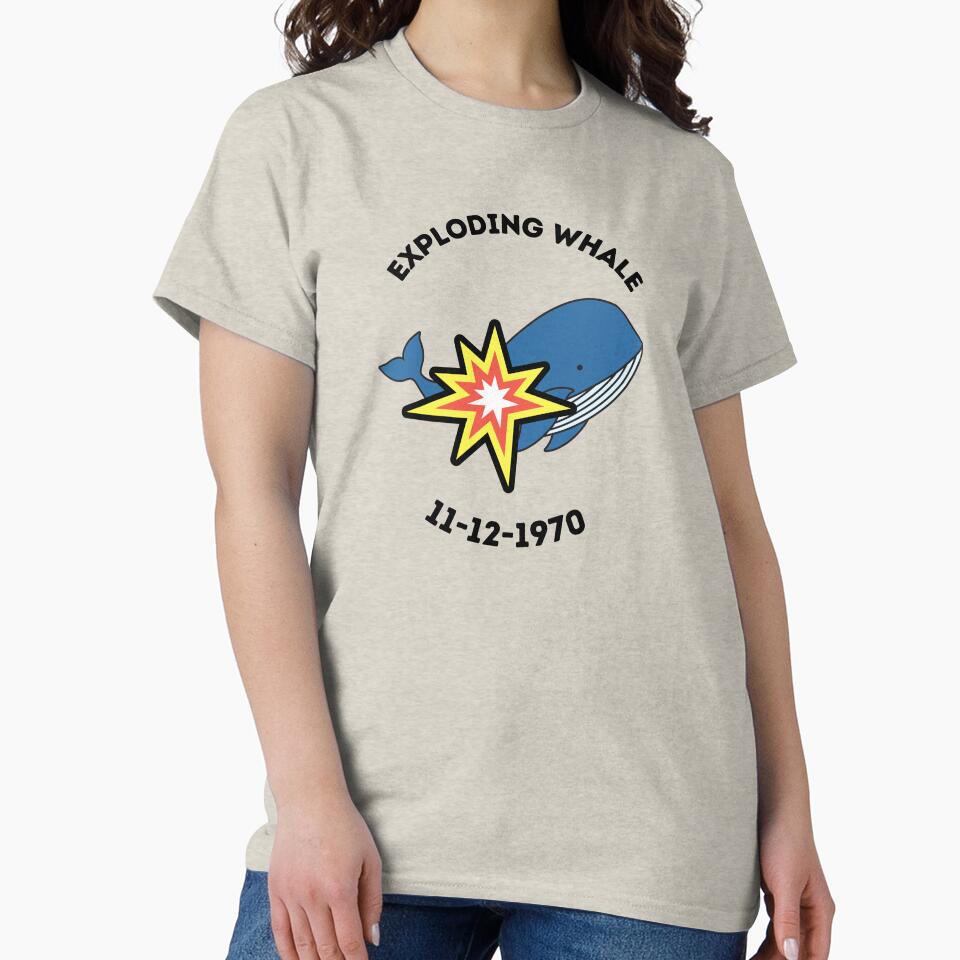 Exploding Whale Commemorative by Kelly McNabb Unisex , , , Long Sleeve Tee